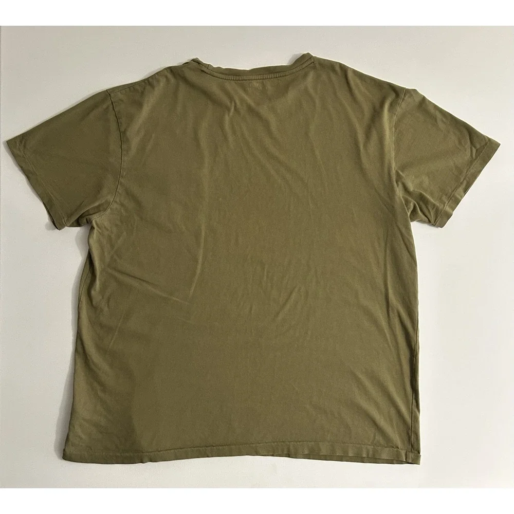 Polo Ralph Lauren Jersey Pocket T‑Shirt Cypress Olive‎ Yellow Pony Men's Size L